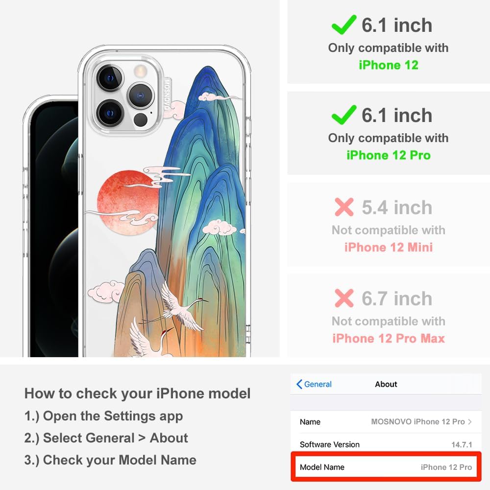 Case for iPhone 13 Pro Max, [Buffertech 6.6ft Military-Grade Drop Protection] [Anti Peel Off Tech] Clear TPU Bumper Phone Case Cover Design - Lemon