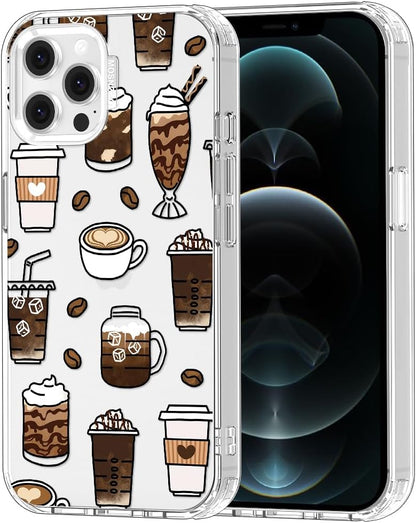 Case for iPhone 13 Pro Max, [Buffertech 6.6ft Military-Grade Drop Protection] [Anti Peel Off Tech] Clear TPU Bumper Phone Case Cover Design - Lemon