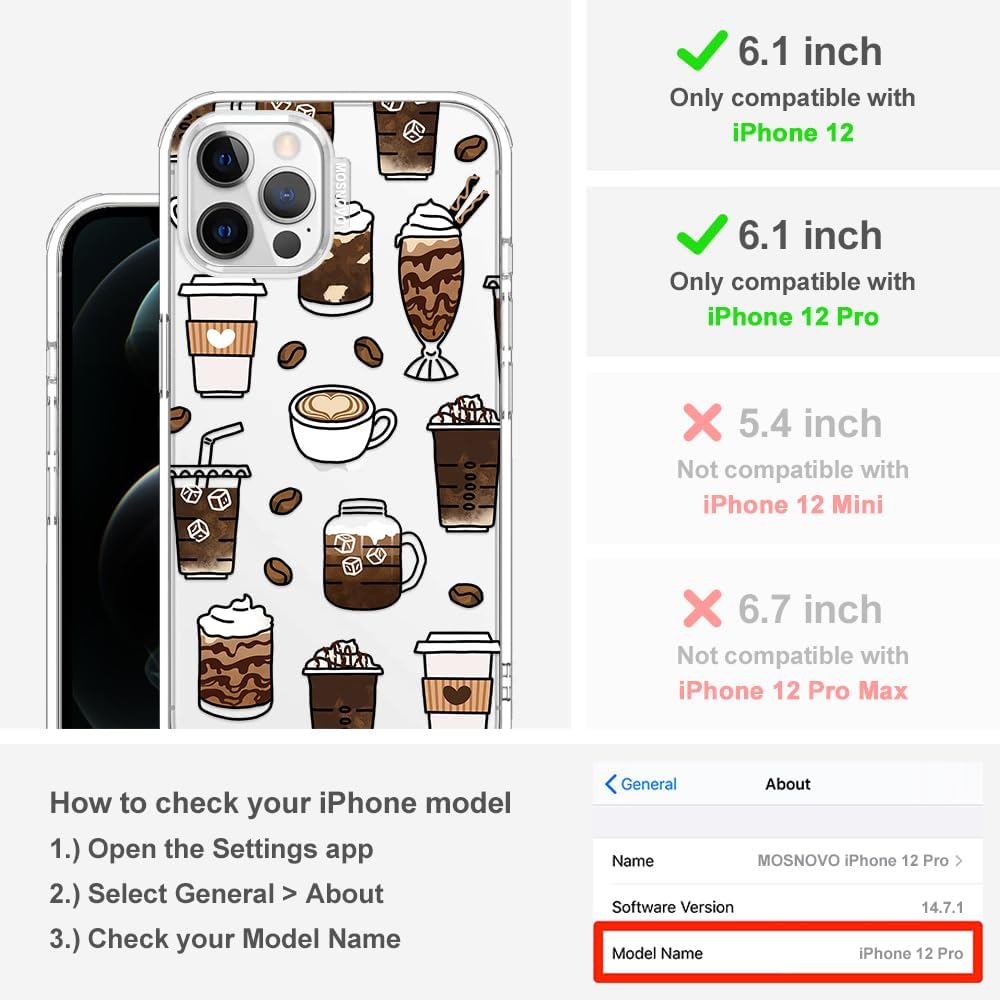 Case for iPhone 13 Pro Max, [Buffertech 6.6ft Military-Grade Drop Protection] [Anti Peel Off Tech] Clear TPU Bumper Phone Case Cover Design - Lemon