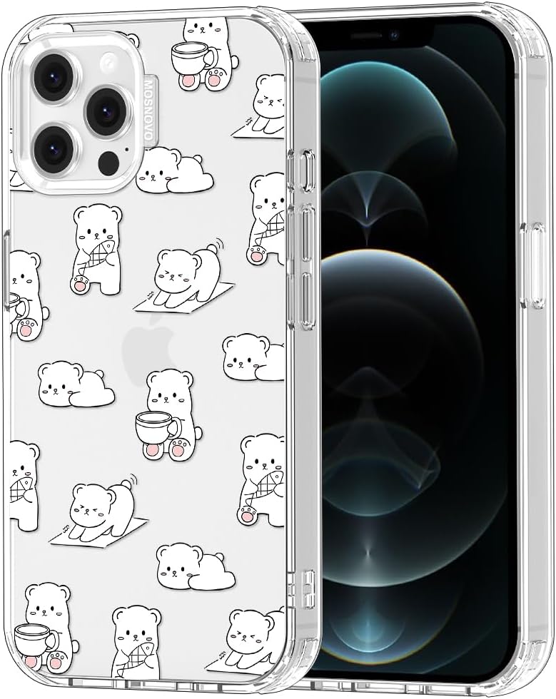 Case for iPhone 13 Pro Max, [Buffertech 6.6ft Military-Grade Drop Protection] [Anti Peel Off Tech] Clear TPU Bumper Phone Case Cover Design - Lemon