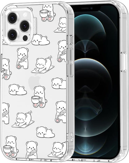 Case for iPhone 13 Pro Max, [Buffertech 6.6ft Military-Grade Drop Protection] [Anti Peel Off Tech] Clear TPU Bumper Phone Case Cover Design - Lemon