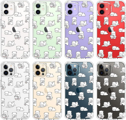 Case for iPhone 13 Pro Max, [Buffertech 6.6ft Military-Grade Drop Protection] [Anti Peel Off Tech] Clear TPU Bumper Phone Case Cover Design - Lemon