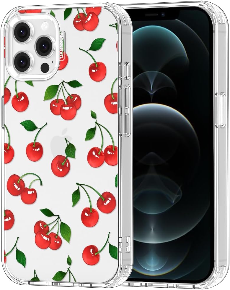 Case for iPhone 13 Pro Max, [Buffertech 6.6ft Military-Grade Drop Protection] [Anti Peel Off Tech] Clear TPU Bumper Phone Case Cover Design - Lemon
