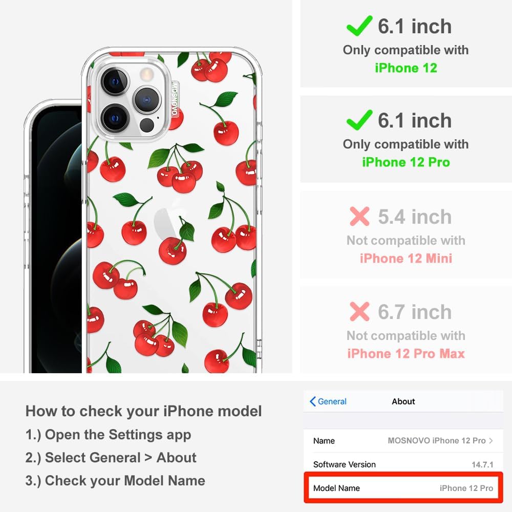 Case for iPhone 13 Pro Max, [Buffertech 6.6ft Military-Grade Drop Protection] [Anti Peel Off Tech] Clear TPU Bumper Phone Case Cover Design - Lemon