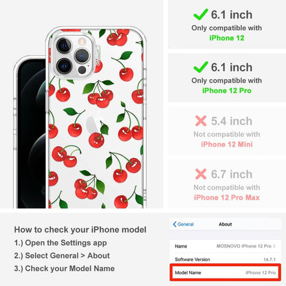Case for iPhone 13 Pro Max, [Buffertech 6.6ft Military-Grade Drop Protection] [Anti Peel Off Tech] Clear TPU Bumper Phone Case Cover Design - Lemon