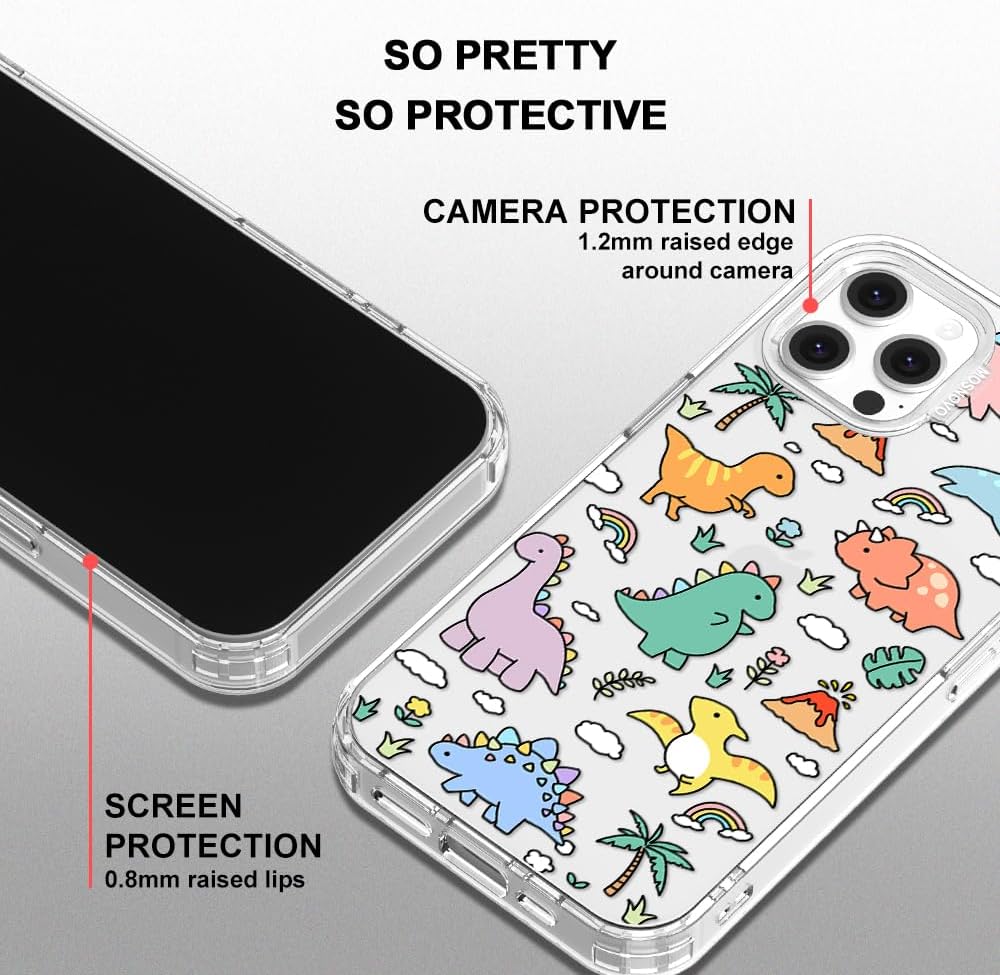 Case for iPhone 13 Pro Max, [Buffertech 6.6ft Military-Grade Drop Protection] [Anti Peel Off Tech] Clear TPU Bumper Phone Case Cover Design - Lemon