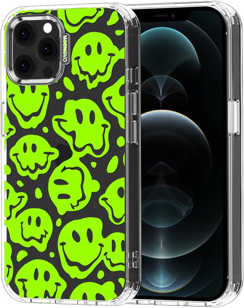 Case for iPhone 13 Pro Max, [Buffertech 6.6ft Military-Grade Drop Protection] [Anti Peel Off Tech] Clear TPU Bumper Phone Case Cover Design - Lemon