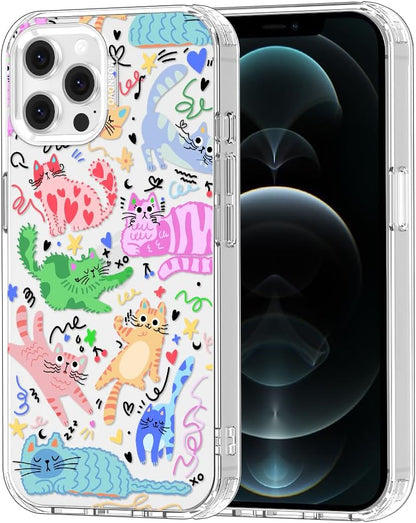 Case for iPhone 13 Pro Max, [Buffertech 6.6ft Military-Grade Drop Protection] [Anti Peel Off Tech] Clear TPU Bumper Phone Case Cover Design - Lemon