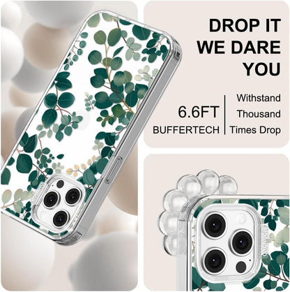 Case for iPhone 13 Pro Max, [Buffertech 6.6ft Military-Grade Drop Protection] [Anti Peel Off Tech] Clear TPU Bumper Phone Case Cover Design - Lemon