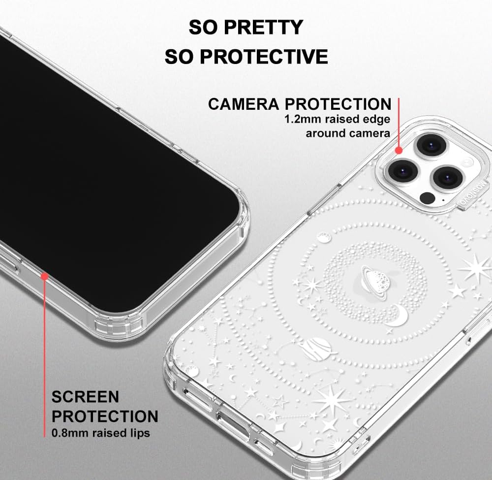 Case for iPhone 13 Pro Max, [Buffertech 6.6ft Military-Grade Drop Protection] [Anti Peel Off Tech] Clear TPU Bumper Phone Case Cover Design - Lemon