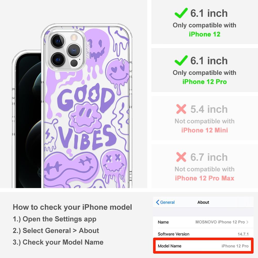 Case for iPhone 13 Pro Max, [Buffertech 6.6ft Military-Grade Drop Protection] [Anti Peel Off Tech] Clear TPU Bumper Phone Case Cover Design - Lemon