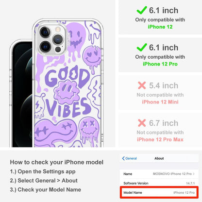 Case for iPhone 13 Pro Max, [Buffertech 6.6ft Military-Grade Drop Protection] [Anti Peel Off Tech] Clear TPU Bumper Phone Case Cover Design - Lemon