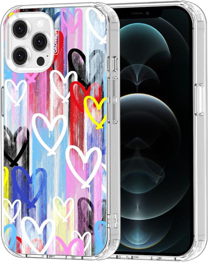 Case for iPhone 13 Pro Max, [Buffertech 6.6ft Military-Grade Drop Protection] [Anti Peel Off Tech] Clear TPU Bumper Phone Case Cover Design - Lemon