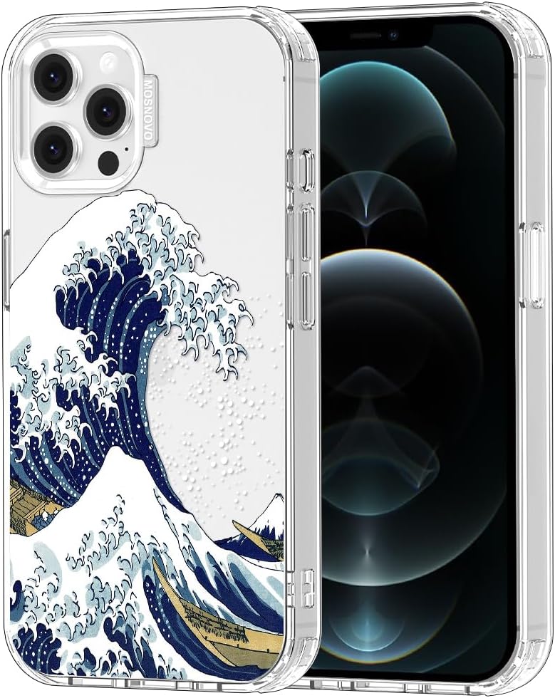 Case for iPhone 13 Pro Max, [Buffertech 6.6ft Military-Grade Drop Protection] [Anti Peel Off Tech] Clear TPU Bumper Phone Case Cover Design - Lemon