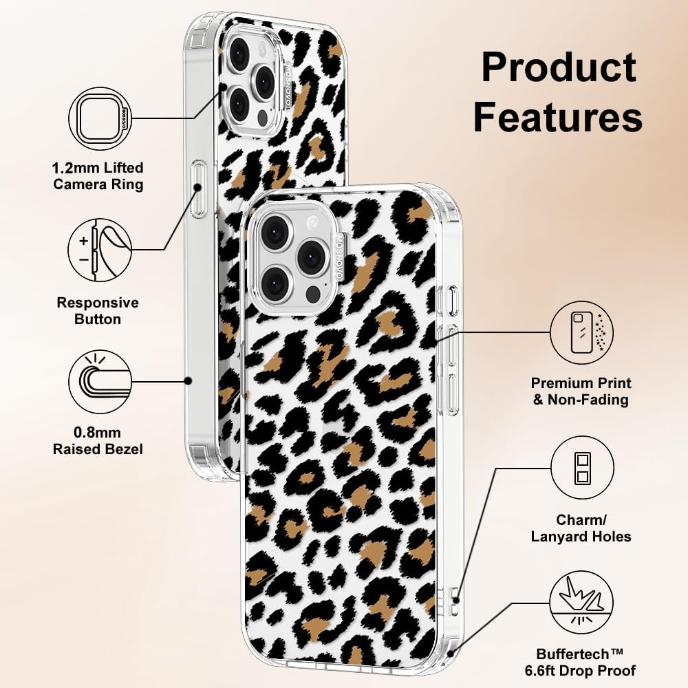Case for iPhone 13 Pro Max, [Buffertech 6.6ft Military-Grade Drop Protection] [Anti Peel Off Tech] Clear TPU Bumper Phone Case Cover Design - Lemon