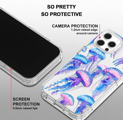 Case for iPhone 13 Pro Max, [Buffertech 6.6ft Military-Grade Drop Protection] [Anti Peel Off Tech] Clear TPU Bumper Phone Case Cover Design - Lemon