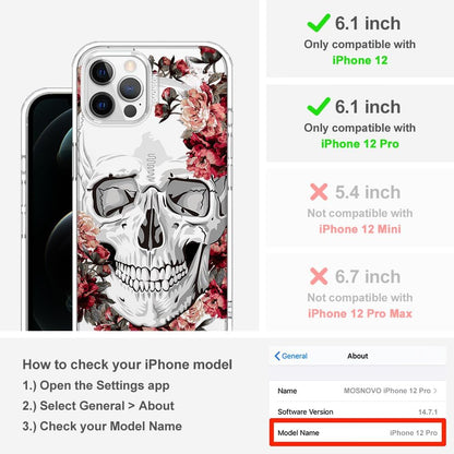 Case for iPhone 13 Pro Max, [Buffertech 6.6ft Military-Grade Drop Protection] [Anti Peel Off Tech] Clear TPU Bumper Phone Case Cover Design - Lemon