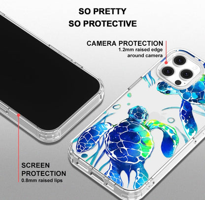 Case for iPhone 13 Pro Max, [Buffertech 6.6ft Military-Grade Drop Protection] [Anti Peel Off Tech] Clear TPU Bumper Phone Case Cover Design - Lemon