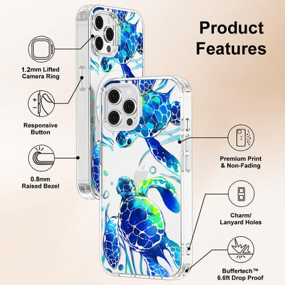 Case for iPhone 13 Pro Max, [Buffertech 6.6ft Military-Grade Drop Protection] [Anti Peel Off Tech] Clear TPU Bumper Phone Case Cover Design - Lemon