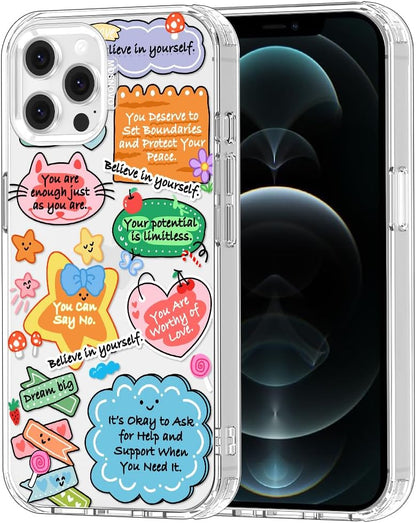 Case for iPhone 13 Pro Max, [Buffertech 6.6ft Military-Grade Drop Protection] [Anti Peel Off Tech] Clear TPU Bumper Phone Case Cover Design - Lemon
