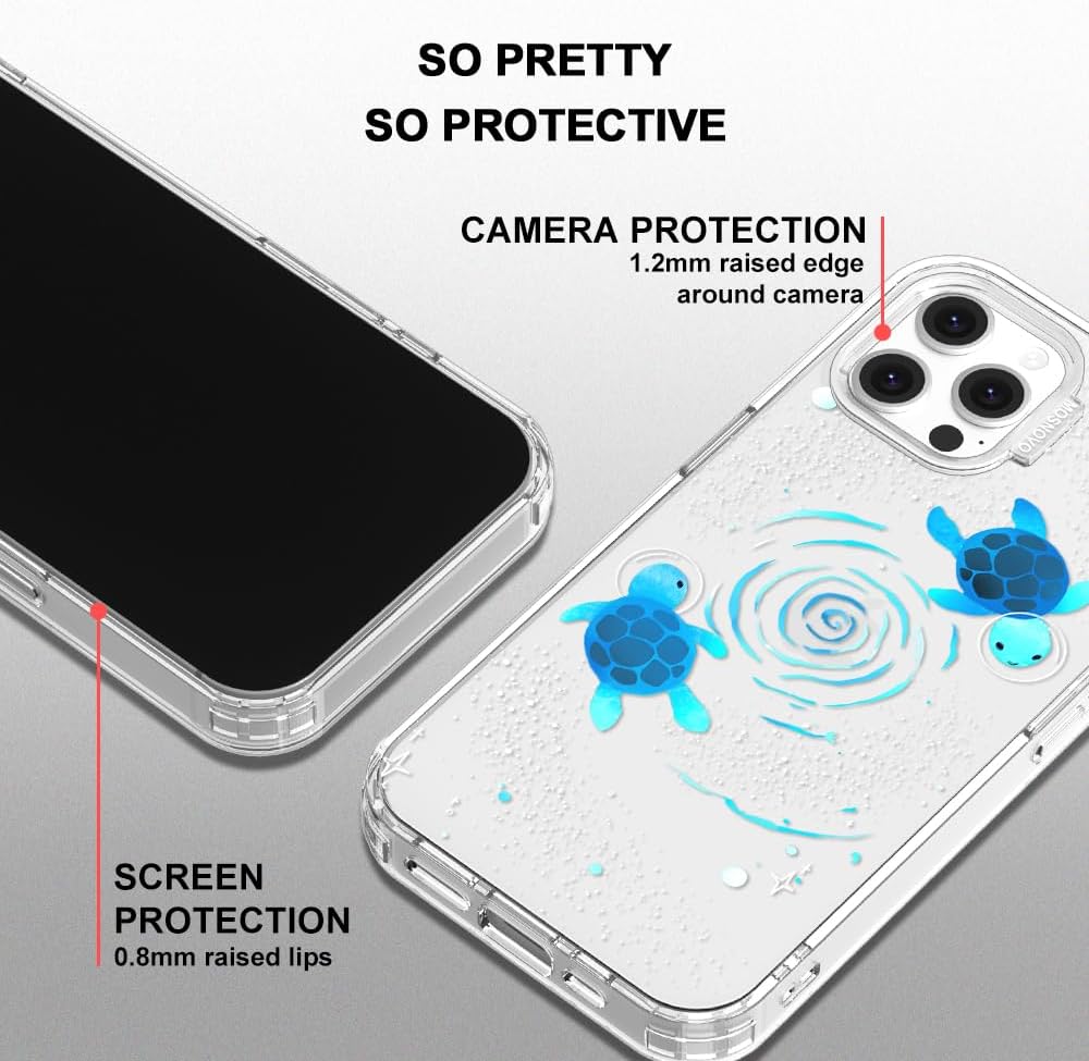Case for iPhone 13 Pro Max, [Buffertech 6.6ft Military-Grade Drop Protection] [Anti Peel Off Tech] Clear TPU Bumper Phone Case Cover Design - Lemon