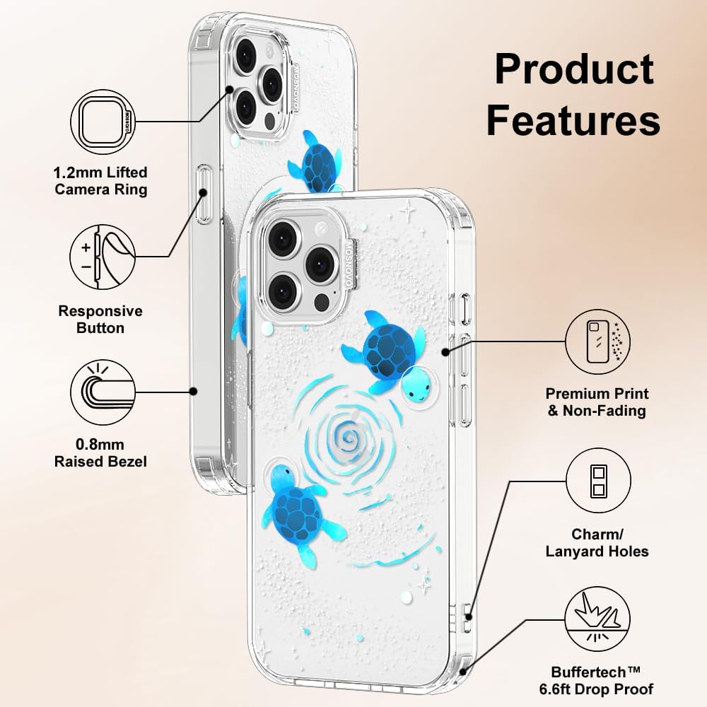 Case for iPhone 13 Pro Max, [Buffertech 6.6ft Military-Grade Drop Protection] [Anti Peel Off Tech] Clear TPU Bumper Phone Case Cover Design - Lemon