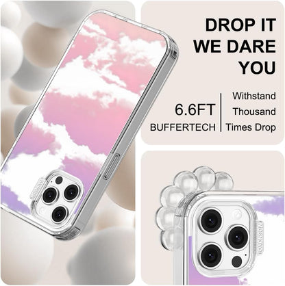Case for iPhone 13 Pro Max, [Buffertech 6.6ft Military-Grade Drop Protection] [Anti Peel Off Tech] Clear TPU Bumper Phone Case Cover Design - Lemon