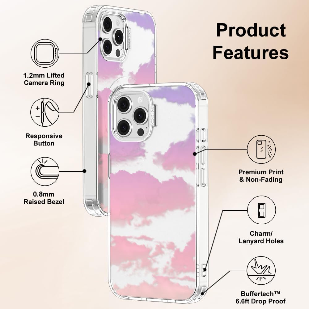 Case for iPhone 13 Pro Max, [Buffertech 6.6ft Military-Grade Drop Protection] [Anti Peel Off Tech] Clear TPU Bumper Phone Case Cover Design - Lemon