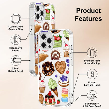 Case for iPhone 13 Pro Max, [Buffertech 6.6ft Military-Grade Drop Protection] [Anti Peel Off Tech] Clear TPU Bumper Phone Case Cover Design - Lemon