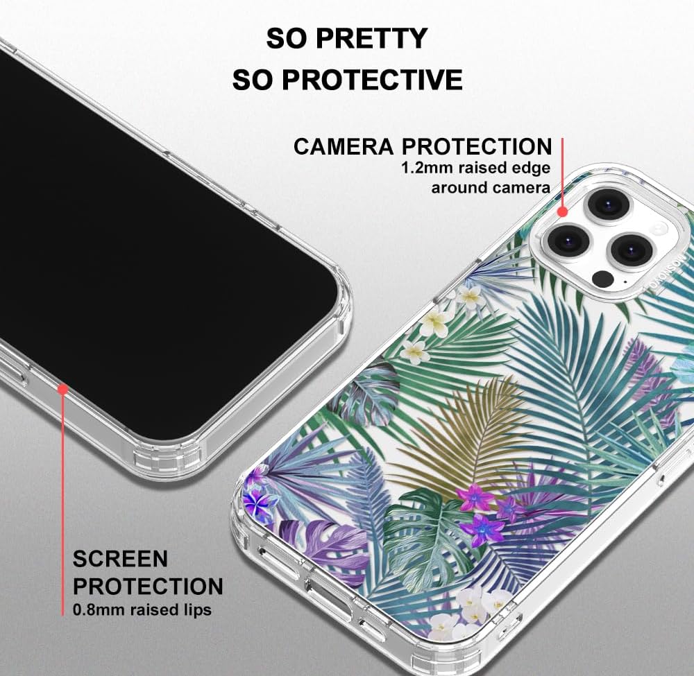 Case for iPhone 13 Pro Max, [Buffertech 6.6ft Military-Grade Drop Protection] [Anti Peel Off Tech] Clear TPU Bumper Phone Case Cover Design - Lemon