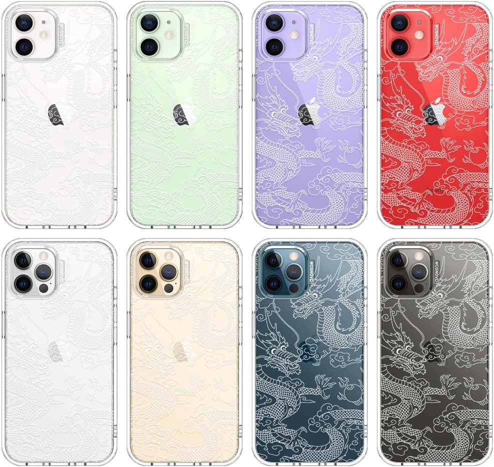 Case for iPhone 13 Pro Max, [Buffertech 6.6ft Military-Grade Drop Protection] [Anti Peel Off Tech] Clear TPU Bumper Phone Case Cover Design - Lemon