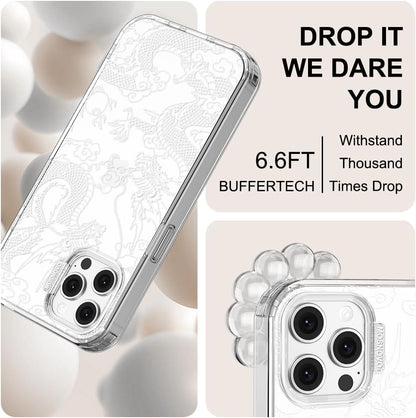 Case for iPhone 13 Pro Max, [Buffertech 6.6ft Military-Grade Drop Protection] [Anti Peel Off Tech] Clear TPU Bumper Phone Case Cover Design - Lemon