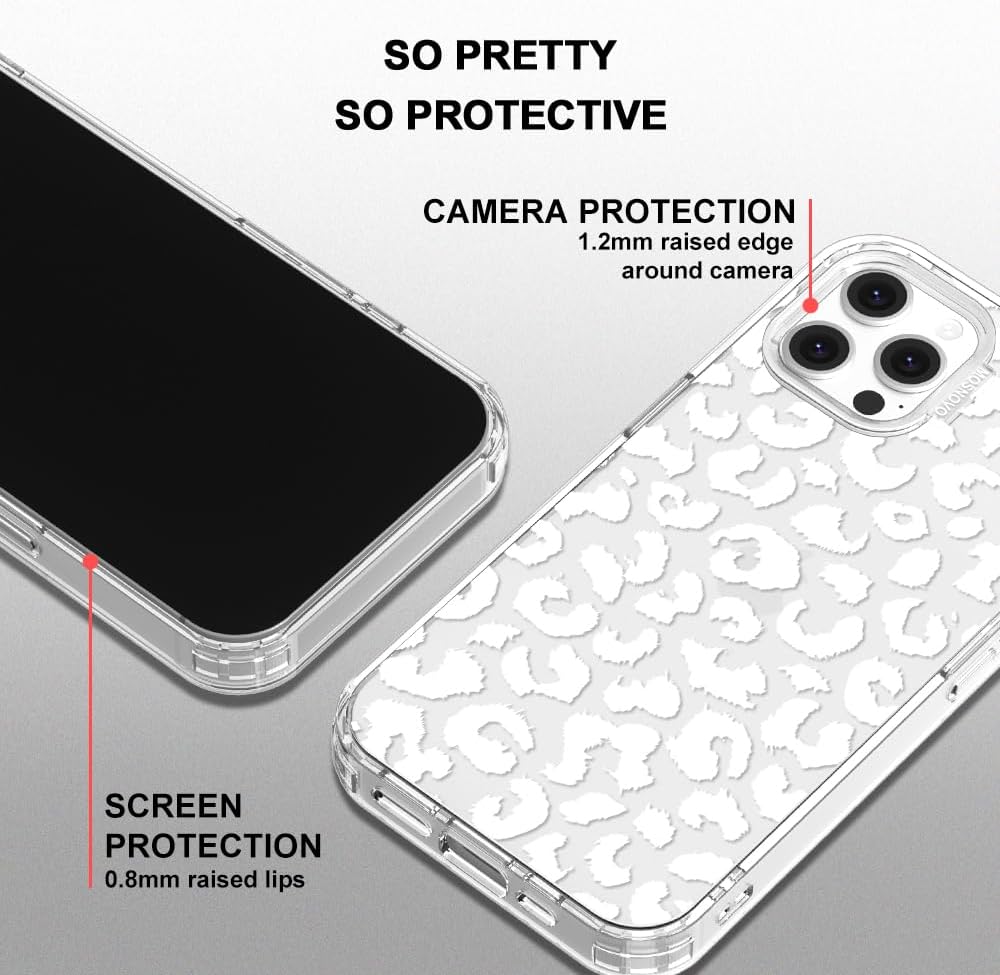 Case for iPhone 13 Pro Max, [Buffertech 6.6ft Military-Grade Drop Protection] [Anti Peel Off Tech] Clear TPU Bumper Phone Case Cover Design - Lemon
