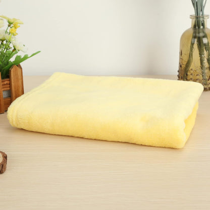 Fleece Throw Blanket for Couch, Lightweight Plush Fuzzy Cozy Soft Blankets and Throws Sofa, Blanket, Cozy, Warm Bedding Bed Yello Yellow 50x70cm