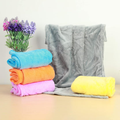 Fleece Throw Blanket for Couch, Lightweight Plush Fuzzy Cozy Soft Blankets and Throws Sofa, Blanket, Cozy, Warm Bedding Bed Yello Yellow 50x70cm