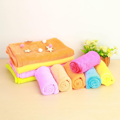 Fleece Throw Blanket for Couch, Lightweight Plush Fuzzy Cozy Soft Blankets and Throws Sofa, Blanket, Cozy, Warm Bedding Bed Yello Yellow 50x70cm