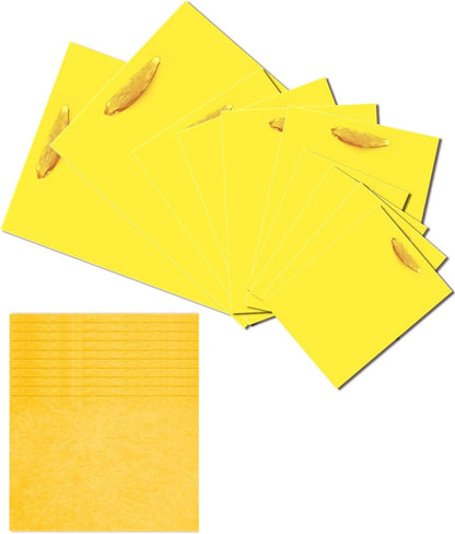 Bright Yellow Gift Bags with Tissue Paper Mulit Assorted Sizes 10PCS Present Birthday Bags(2pcs Large 13", 4pcs Medium 9", 4pcs Small 6", Tissue Paper)
