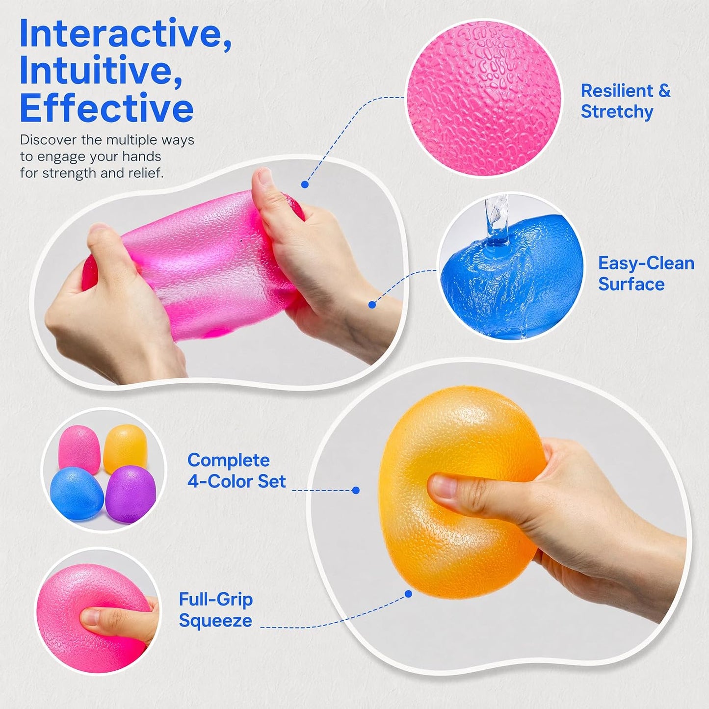 Giant Yellow Squishy Stress Ball Figurines, Soft Sensory Squishy Ball | Jumbo Squishy Stress Relief Balls Collectible Figurines, Clear Yellow Squishy Stress Balls Figurine for Adults Anxiety Relief