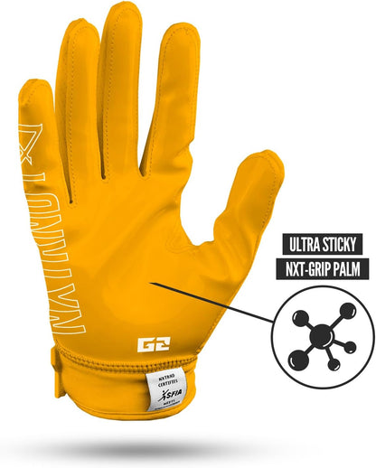 G2 Football Gloves, Men's Ultra Sticky Elite Receiver Gloves