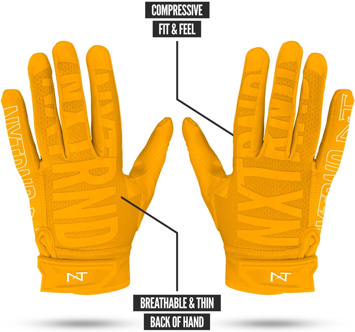 G2 Football Gloves, Men's Ultra Sticky Elite Receiver Gloves