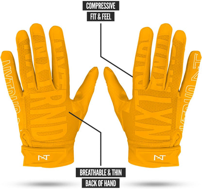 G2 Football Gloves, Men's Ultra Sticky Elite Receiver Gloves