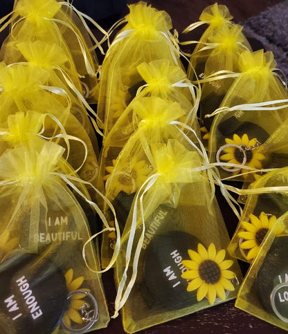 Sheer Organza Mesh Drawstring Gift Bags Reusable 50pc 4x6 Inch Yellow | Baby Shower Easter Baptism Bridal Shower Birthday Party Favors Rustic Wedding Bulk Wrap Supplies Pouches for Jewelry Candy
