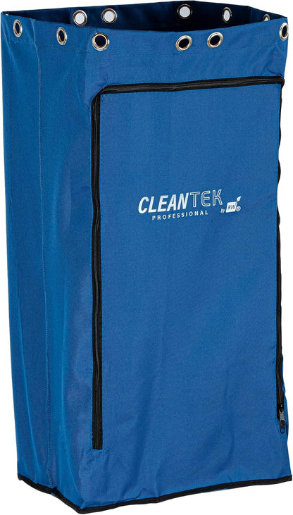 Janitor CART Bag ONLY: Clean Tek Professional 16.93 x 10.63 x 29.53 Inch Janitorial Bag, 1 Heavy-Duty Receptacle - Janitor Cart Sold Separately, Durable, Yellow Plastic Replacement