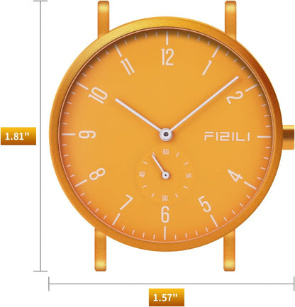 Men's Watch Ultra-Thin Minimalist Waterproof-Fashion Watch for Men or Women with Silicone Band Wrist Watches