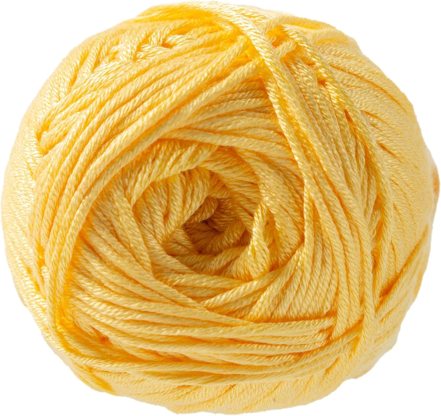 Silky Soft Yarn - Yarn for Knitting, Crochet, Weaving, and Arts & Crafts - Yellow, Bamboo, 3.5 oz