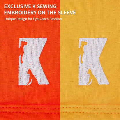 Dog Shirts Breathable Cotton Dog Clothes Stretchy T-Shirt for Small Medium Large Dogs Cat Shirt Soft Puppy Outfit Kitten Apparel Pet Pullover Tee Blank Sweatshirt 2-Pack Yellow & Orange 2XL