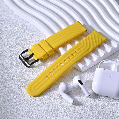 ANBEER Silicone Watch Band 18mm 20mm 22mm 19mm 21mm, Quick Release Rubber Replacement Strap for Men Women - Extra Long