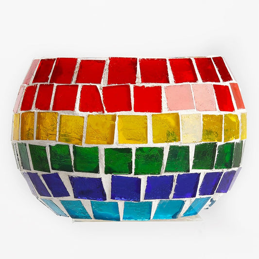 130pcs/200g Glass Mixed Color Mosaic Tiles Mosaic Glass Pieces for Home Decoration or DIY Crafts, Square 1.5x1.5 cm (Yellow)