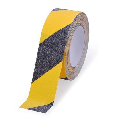 Anti Slip Tape, Waterproof Self Adhesive Yellow/Black 2"x33Ft Grip Tape | High Visibility Safety Warning Tape, High Traction Wear Resistant for Stairs, Walkways, Ramps & Industrial Areas