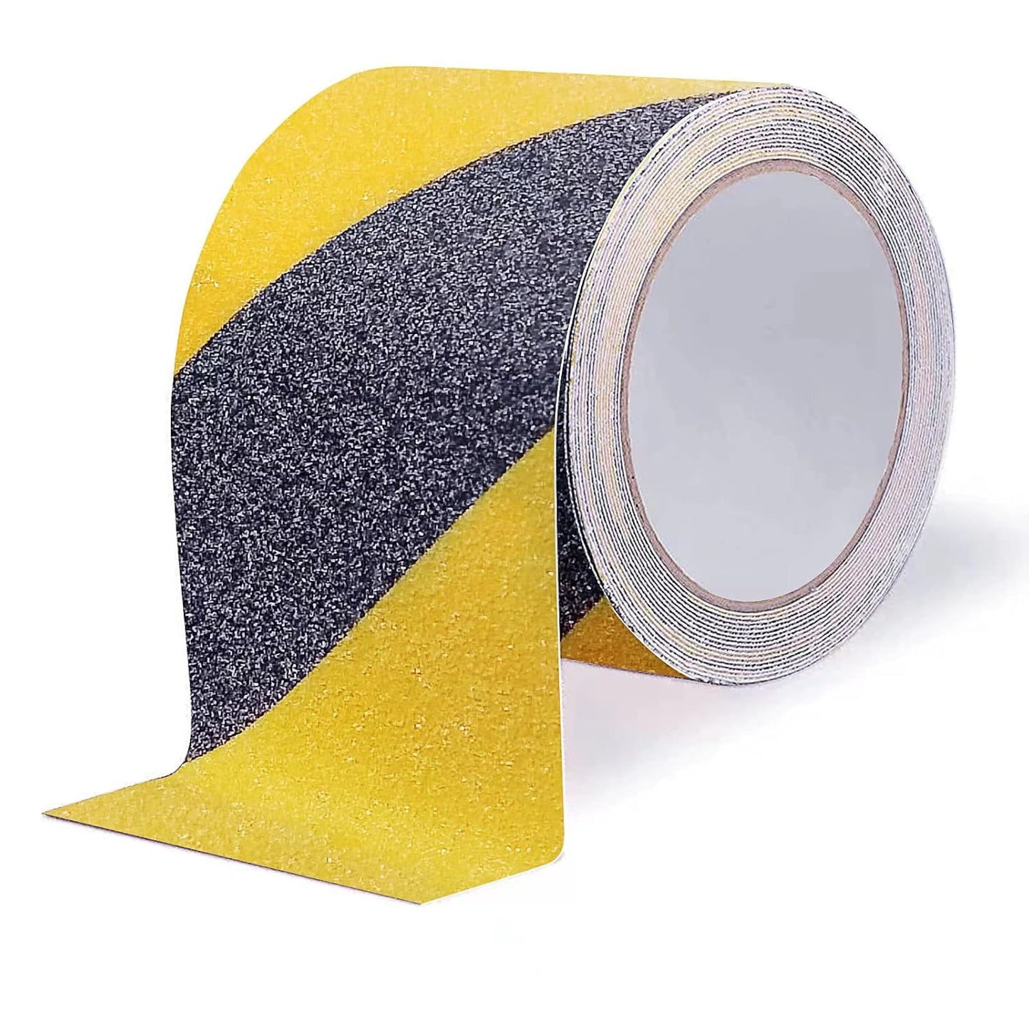 Anti Slip Tape, Waterproof Self Adhesive Yellow/Black 2"x33Ft Grip Tape | High Visibility Safety Warning Tape, High Traction Wear Resistant for Stairs, Walkways, Ramps & Industrial Areas
